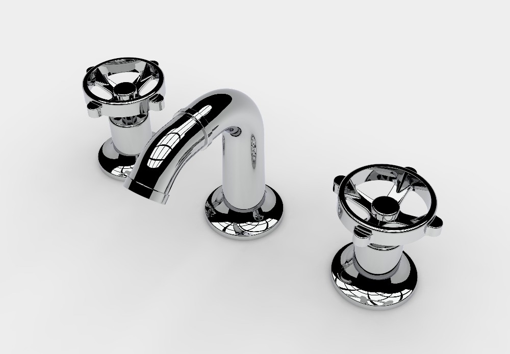 Batteria a tre fori per bidet 