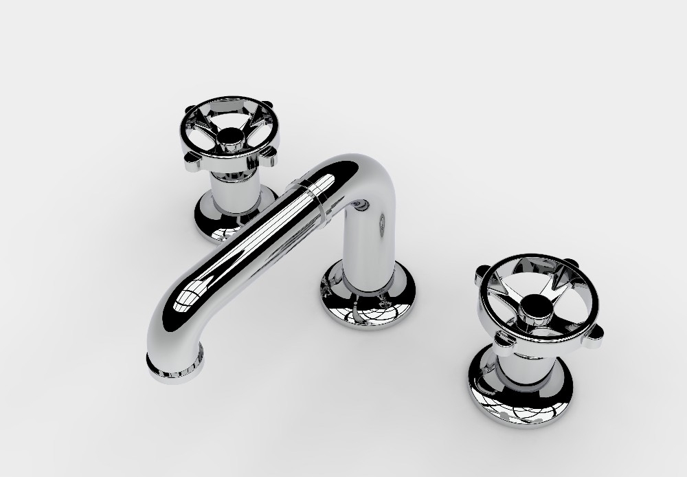 Batteria a tre fori per lavabo 