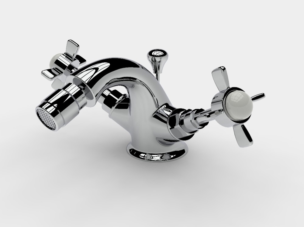 Single hole tap set for bidet