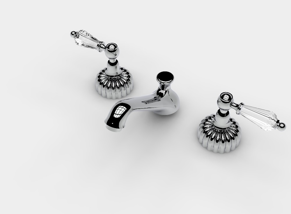 Three hole tap set for washbasin